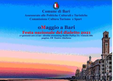 ''oMaggio a Bari 2021'': domenica in streaming la festa del dialetto